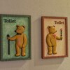 トイレはこちら　テディベア美術館