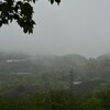 山間の雨
