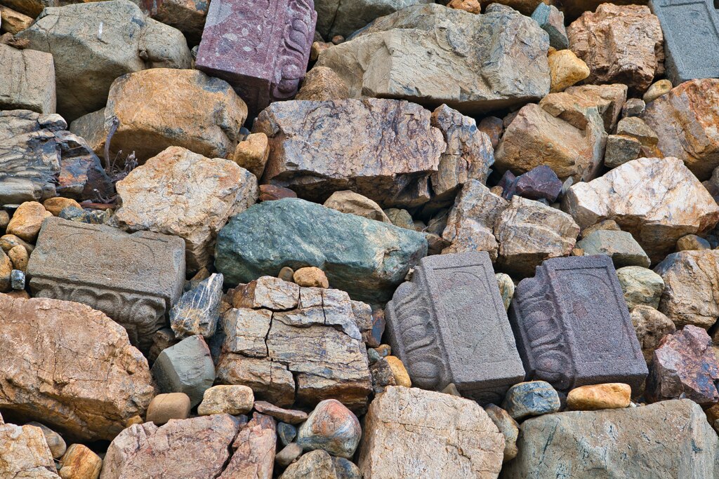 石垣に『転用石』　福知山城