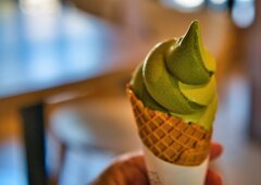 濃い抹茶ソフト