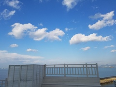 青空、白い雲