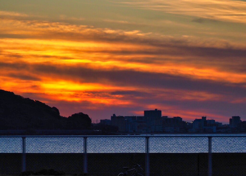昨日の夕焼け