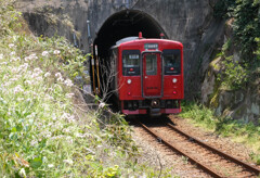 電車の後ろ姿