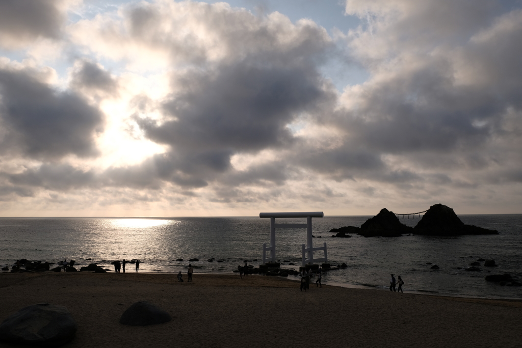 二見の夕陽1
