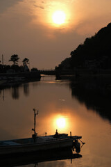 だぶる夕陽