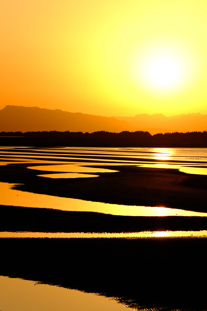 真玉海岸の夕陽