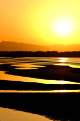 真玉海岸の夕陽