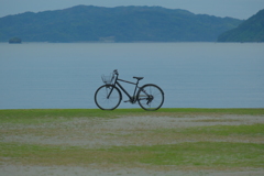 ポツンと自転車