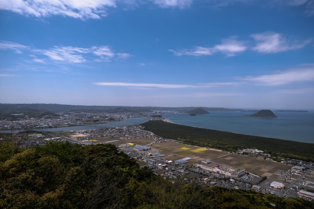鏡山から