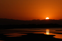 真玉海岸の夕陽