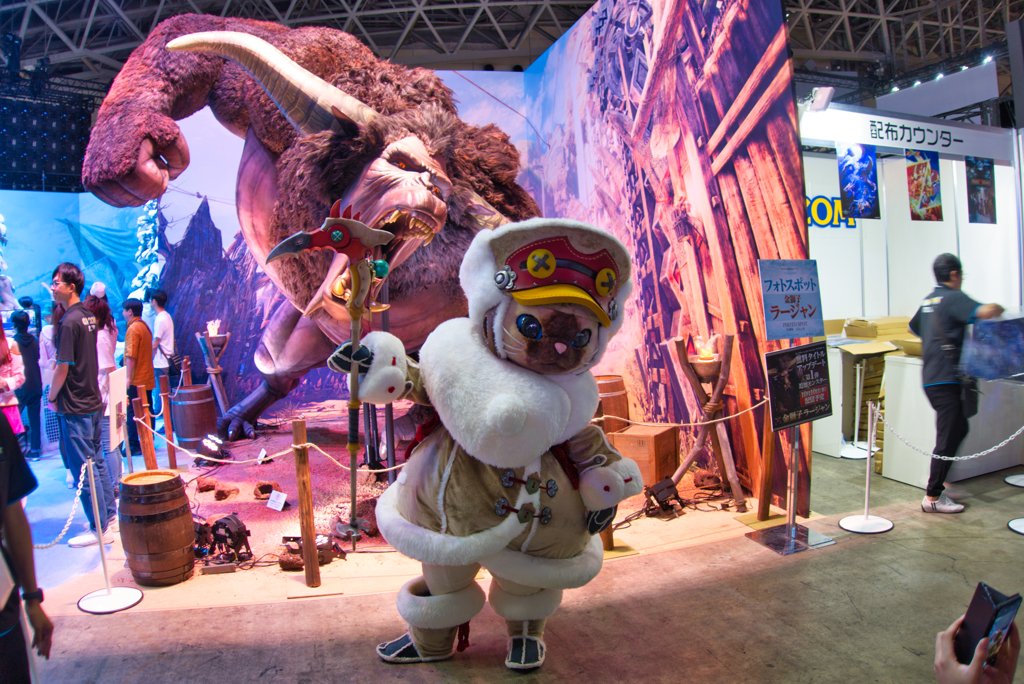 【TGS2019】アイルーちゃんとラージャン
