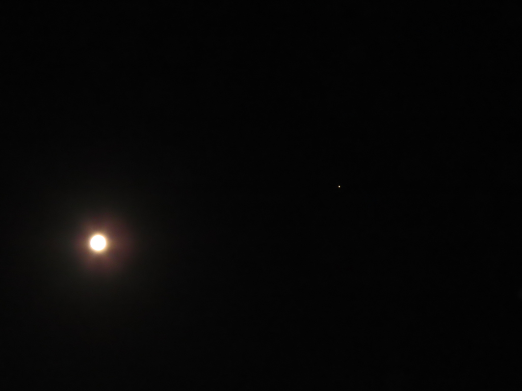 満月と木星