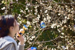 花とシャボン玉