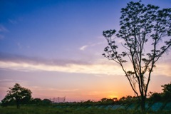 地元の夕景