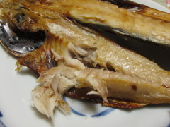 鯵の塩焼き