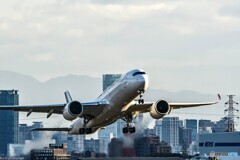 背後にあべのハルカス _A350_