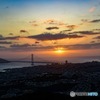 明石海峡大橋を俯瞰撮影する