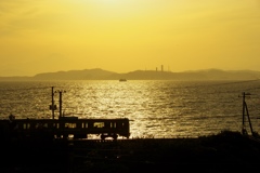 物足りない夕焼け