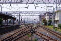 駅と線路と架線