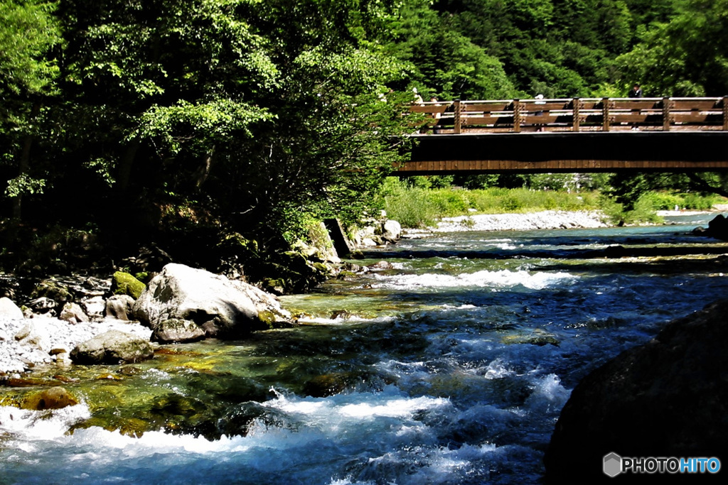 思い出の風景 ⑧ 河童橋と梓川 　