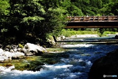 思い出の風景 ⑧ 河童橋と梓川 　