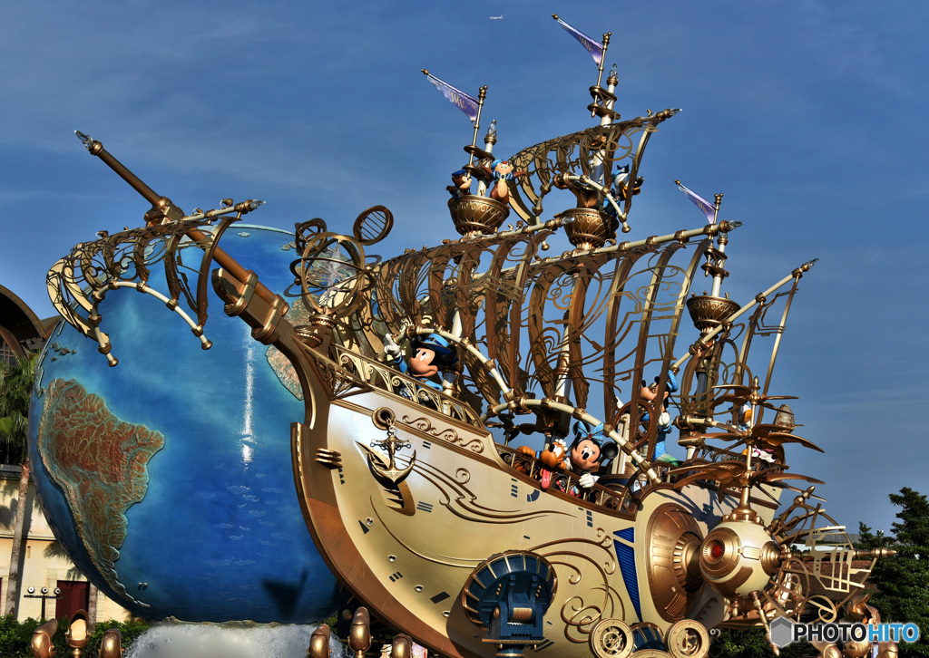 2016年秋のDisney Sea風景 ウイング・オブ・ウイッシュ号  818
