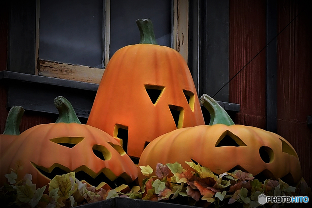 思い出のハロウィン風景  カボチャ君 164