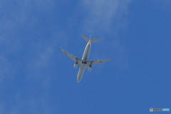 家の上空 
