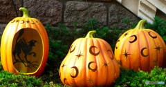 毎年お馴染みのハロウィンカボチャ風景