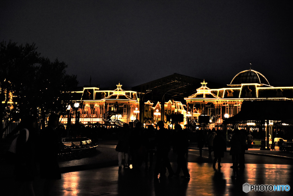 雨が少し降ったTDL風景  834