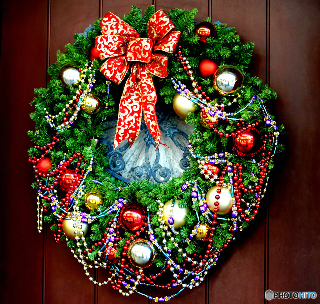 毎年お馴染みのクリスマス・リース   