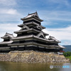 思い出の風景   夏の松本城