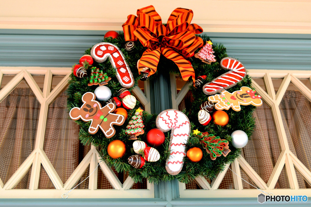 毎年お馴染みのクリスマス・リーフ  