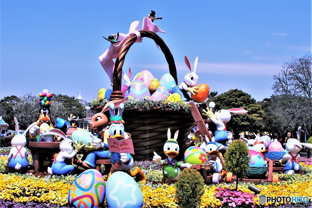 2011年春のTDL風景  663  イースターうさぎ