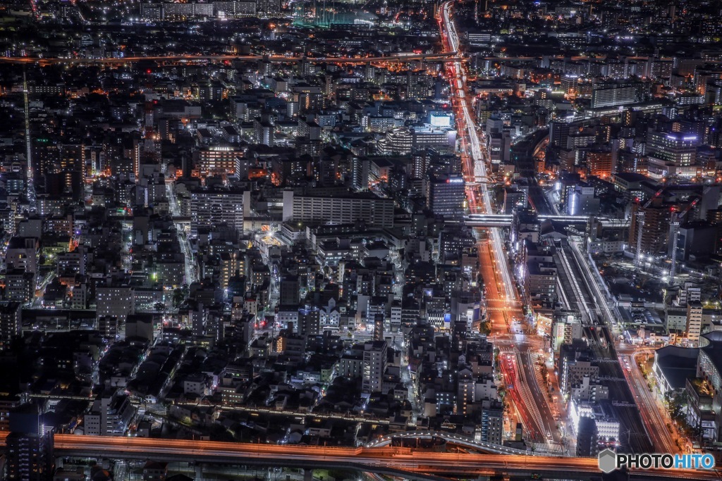 あべのハルカスからの夜景