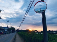 大型連休最終日の朝焼け