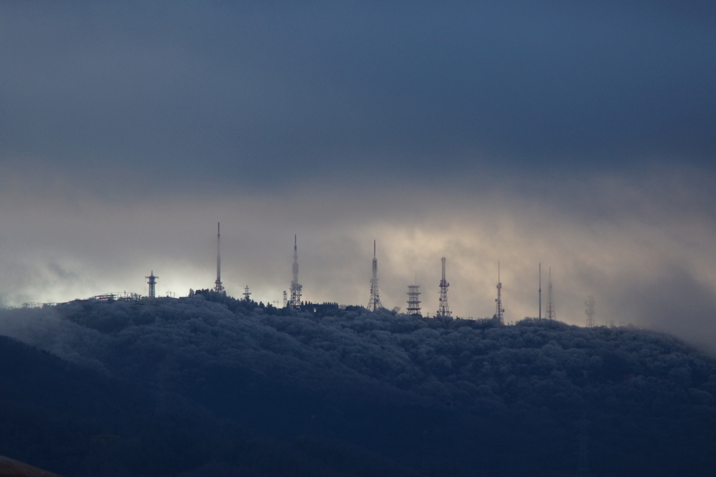 雪化粧の大晦日