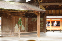 厳島神社と雨