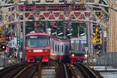 犬山橋　すれ違い