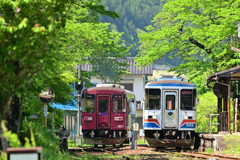 新緑の駅