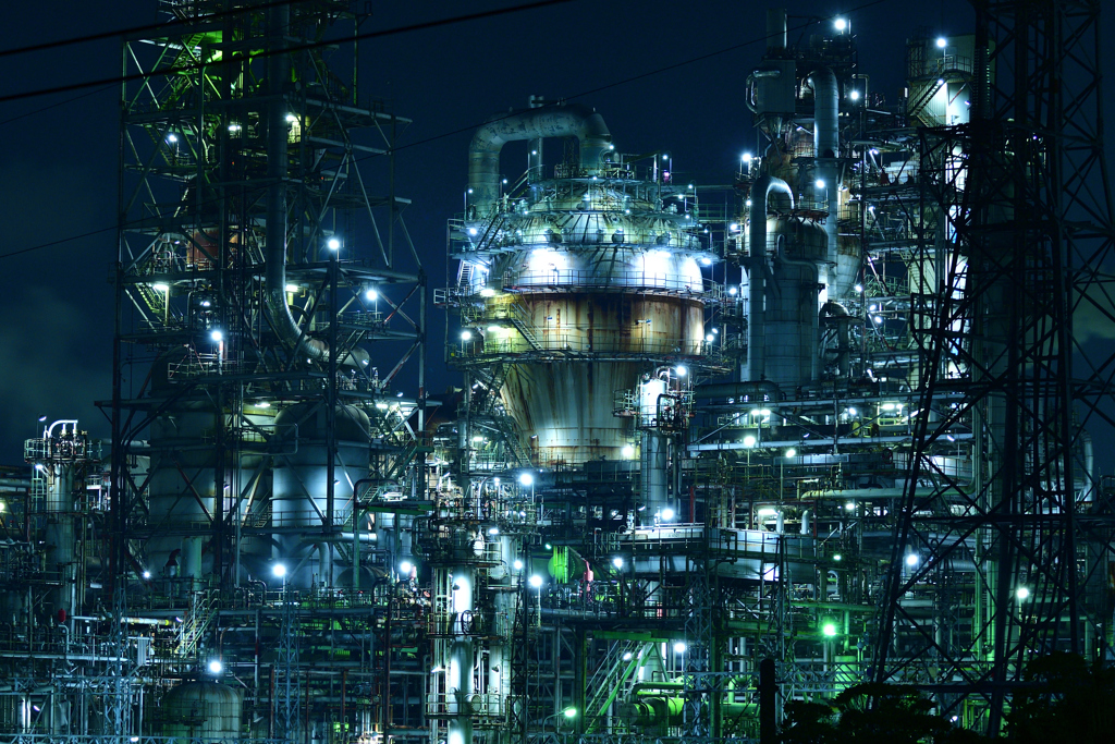 四日市工場夜景　塩浜地区　　A