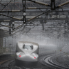 雨の米原駅