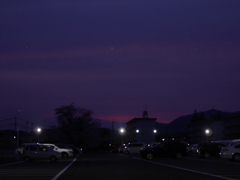 黄昏時の空
