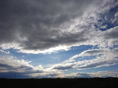 晩冬の空