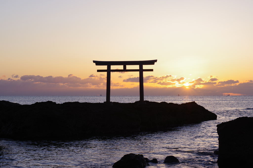 磯前神社の鳥居