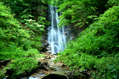 楢山不動滝②