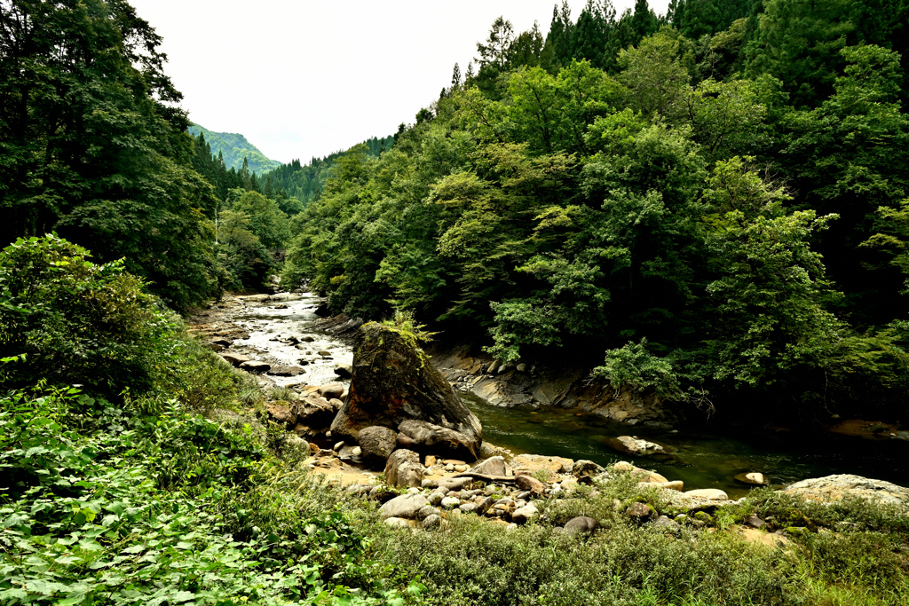 朝日川　謎の巨石④