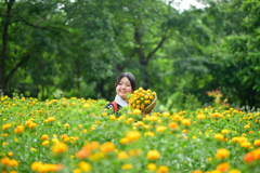 第40回 やまがた紅花まつり　紅花娘の写真撮影会①