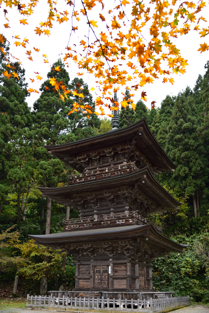 慈恩寺　三重塔