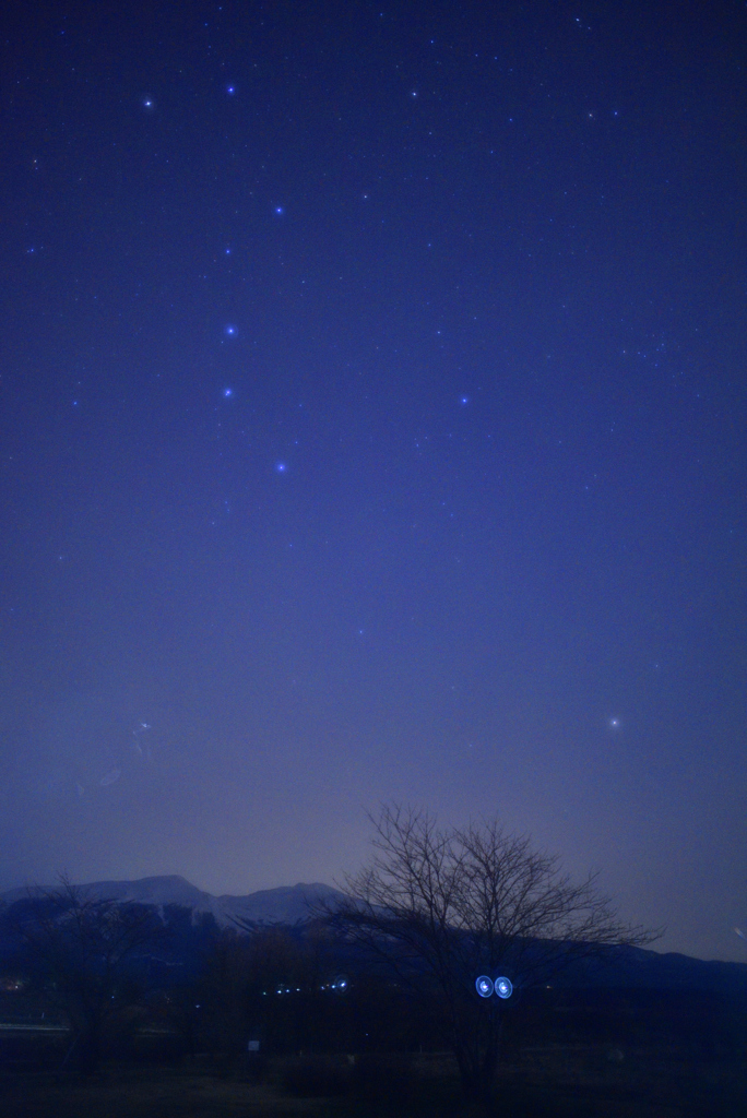 北斗七星と鳥海